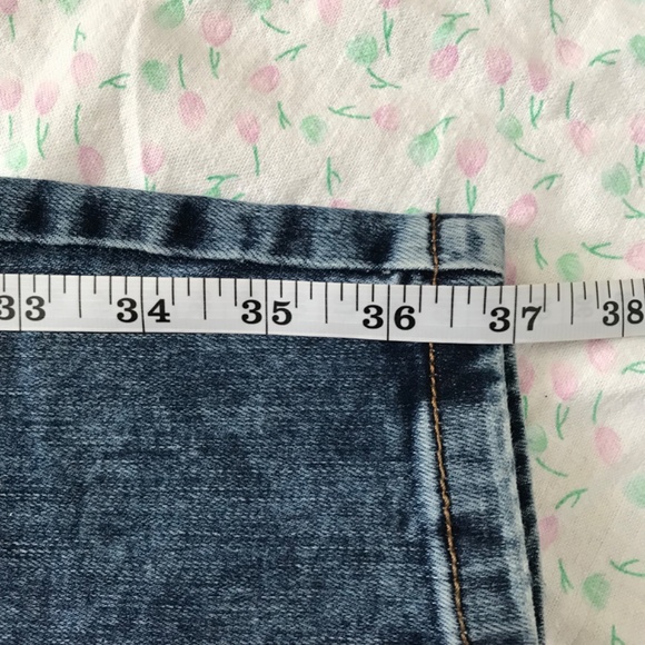 EightyTwo Denim Acid Wash Skinny Ankle Jeans Size 5 Pockets Dark Blue Distressed - Picture 13 of 16